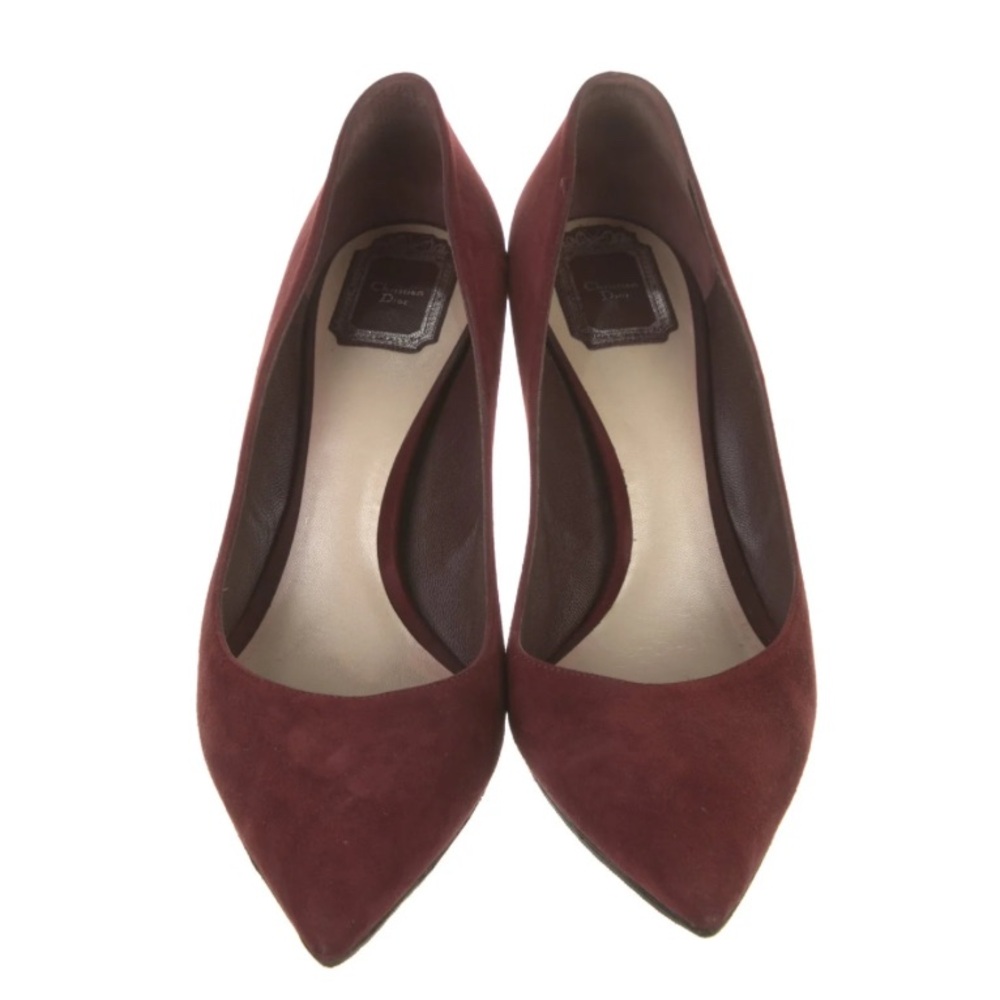 Authentic Dior Burgundy Heels Sophisticated Style
